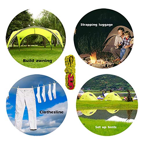 KKcare Tenda Grossa Corda de Vento Camping Ao Ar Livre Dossel Corda de Vento Refletiva 3mm Multifunc