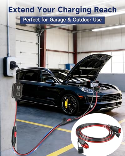 Image of GC004 X-Connect Extension Cable for NOCO, 14AWG 10FT | Heavy duty automotive wire harness, quick release connector, fits Genius smart battery chargers, not for Boost jump starters