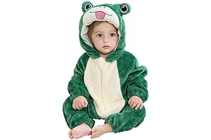 MICHLEY Frog Costume 3T - Flannel Winter Halloween Cosplay Jumpsuit