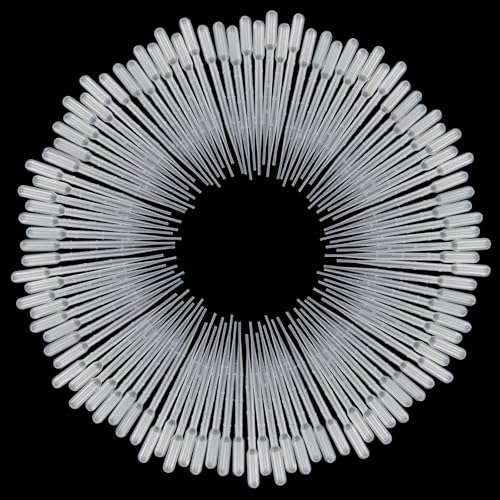 Caishun 100PCS 3ML Dropper Essential Oil Transfer Clear Disposable Dropper Plastic Essential Oil Straw for Hand Made Make Watercolors Chemical Experiment