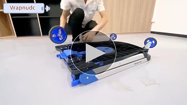 Amazon｜Vrapnudc 多機能 二層 折りたたみカート 2段台車移動式