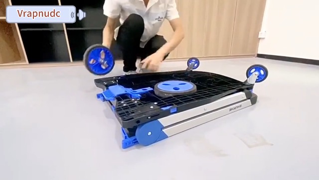 Amazon｜Vrapnudc 多機能 二層 折りたたみカート 2段台車移動式