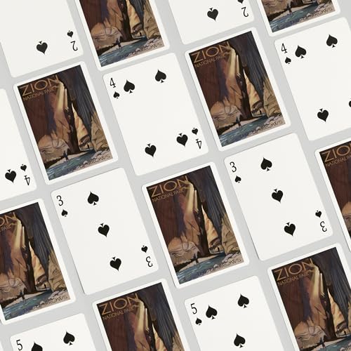 Lantern Press Naipes Poker Zion National Park 52 cartas miniatura 4