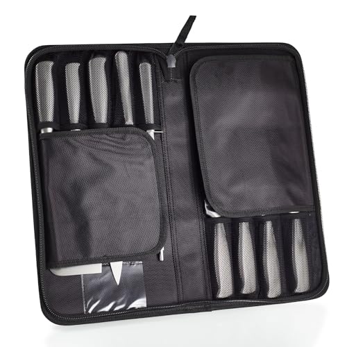 Professional 9-Piece Chef Knife Set with Carry Case - Stainless Steel - Image 7