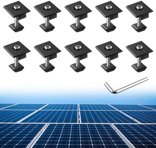 Amazon.com: MECCANIXITY Set of Solar Panel Bracket, 6 x 300mm Aluminium ...