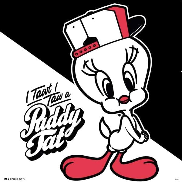 Vista 33 de Skinit Calcomanía para juegos compatible con el controlador de PS4, con licencia oficial de Looney Tunes Tweety Bird con diseño de actitud