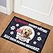 SpecialMe® Fußmatte mit eigenem Hund selbst gestalten personalisiert mit Name und Foto Haustier Hundebesitzer rutschfest & waschbar schwarz 60x40cm