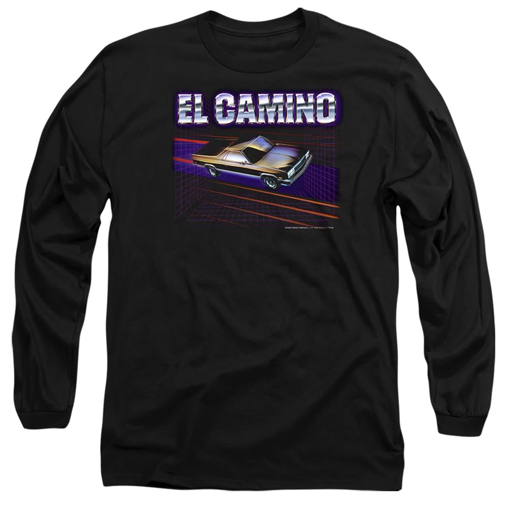 Men's Black Other Chevrolet El Camino 85 Long Sleeve T-Shirt in Size M, Sports Direct