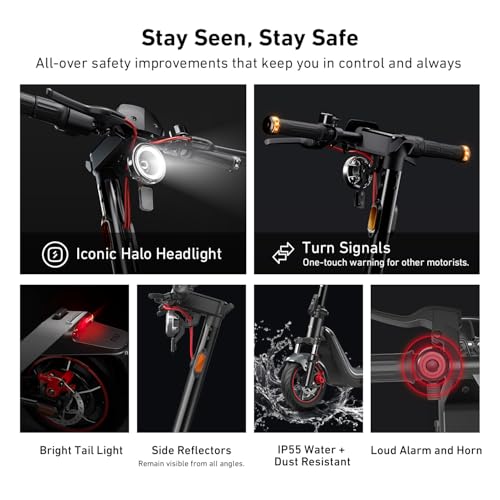 Image of NIU Electric Scooter for Adult - KQi 90 100 200 300 Series E Scooter w /Suspension, 500-1000W Peak Power, 14-37 Max Miles, Top 15-23 MPH, Portable Commuting Escooter, Folding Handlebar(Only 100F, 200F)