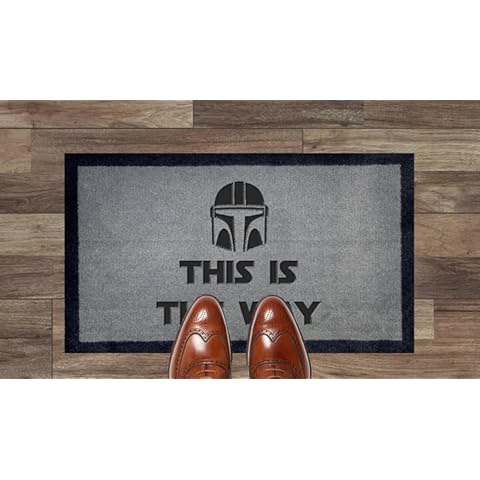 Mandarlorian Chewie Novelty Door Mat Cover
