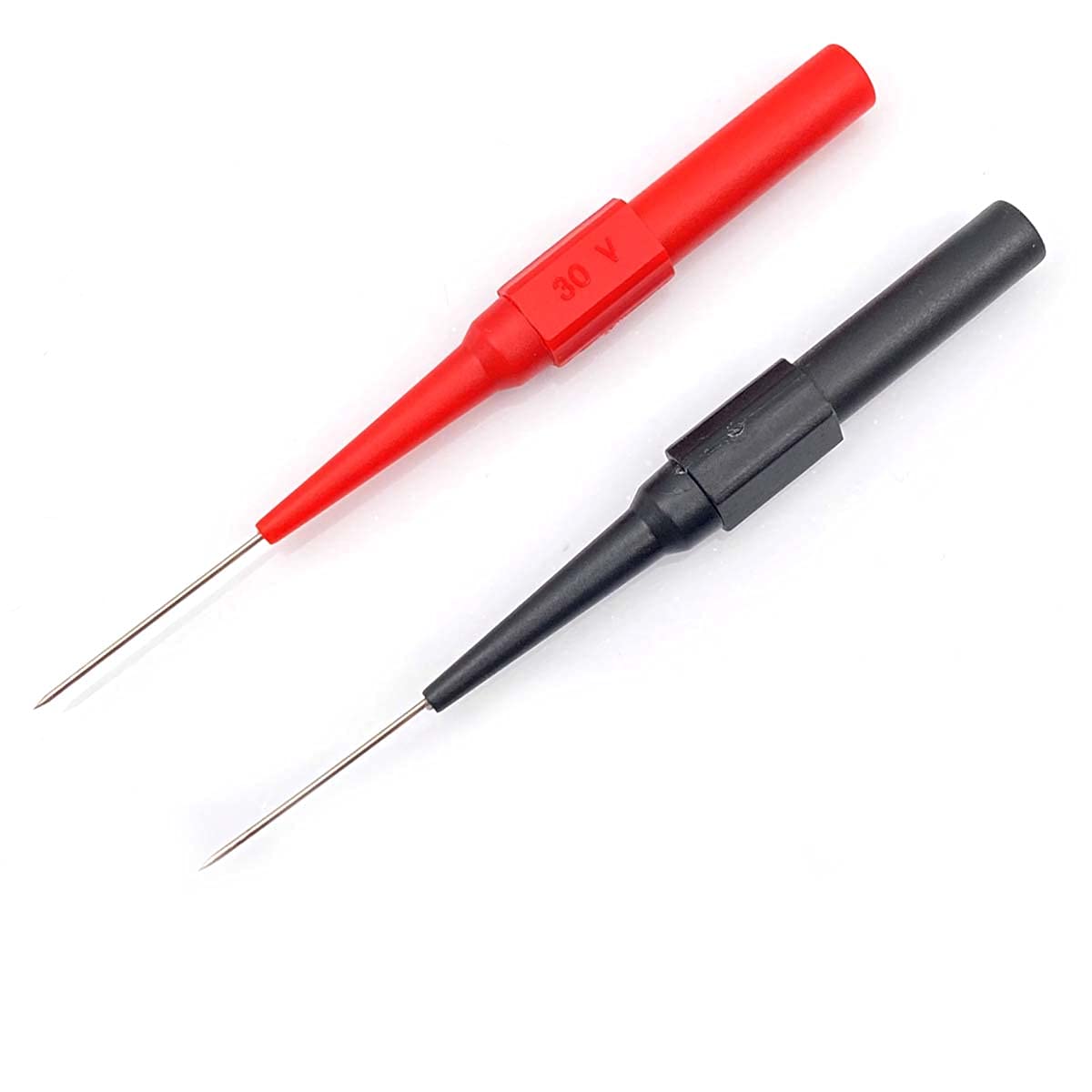 FainWan 2pair Multimeter Test Lead Extention Back Probes Sharp Needle Micro Pin Stainless Steel Tipped Tip for Banana Socket Tester