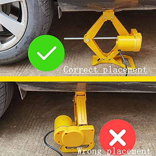 Electric Car Jack Kit Rogtz Electric Scissor Jack 3 Ton All-In-One Automatic 12V Scissor Lift Jack With Hand Crank For Tire Change Replacement #TOP3