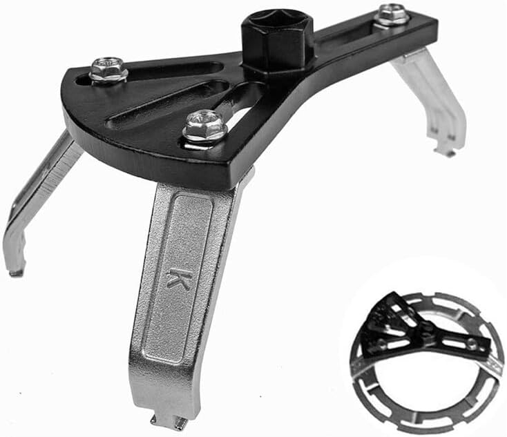 Car Fuel Pump Lid Tank Cover Remover Spanner 5.5-7in Adjustable Wrench Tool