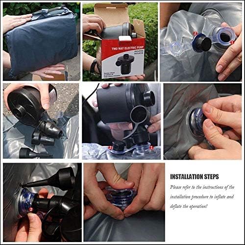 SHREE HANS CREATION Car Travel Inflatable Sofa Mattress Air Bed Cushion Camping Bed Rear Seat with Two Inflatable Pillow and Air Pump for Car Back Seat Durable inflatable Mattress Sleeping & Enjoyment 3