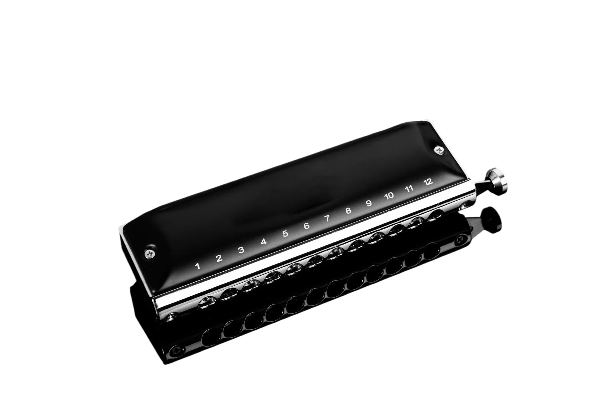 Harmonica Y1248 12 Trous 48 Tons Chromatique Noir Harmonica Clé De C
