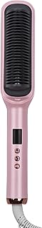 Escova de alisamento de cabelo Pente para uso seco e úmido com tela LCD anti-escaldadura 17 Configuração de temperatura 10S Aquecimento rápido Alisamento e ondulação Desligamento automático para Escova alisadora de cabelo,Pente para alisar cabelo,Escova para alisador de cabelo,Pente Alisador de Cabelo Feminino,Escova alisadora de cabelo para mulheres
