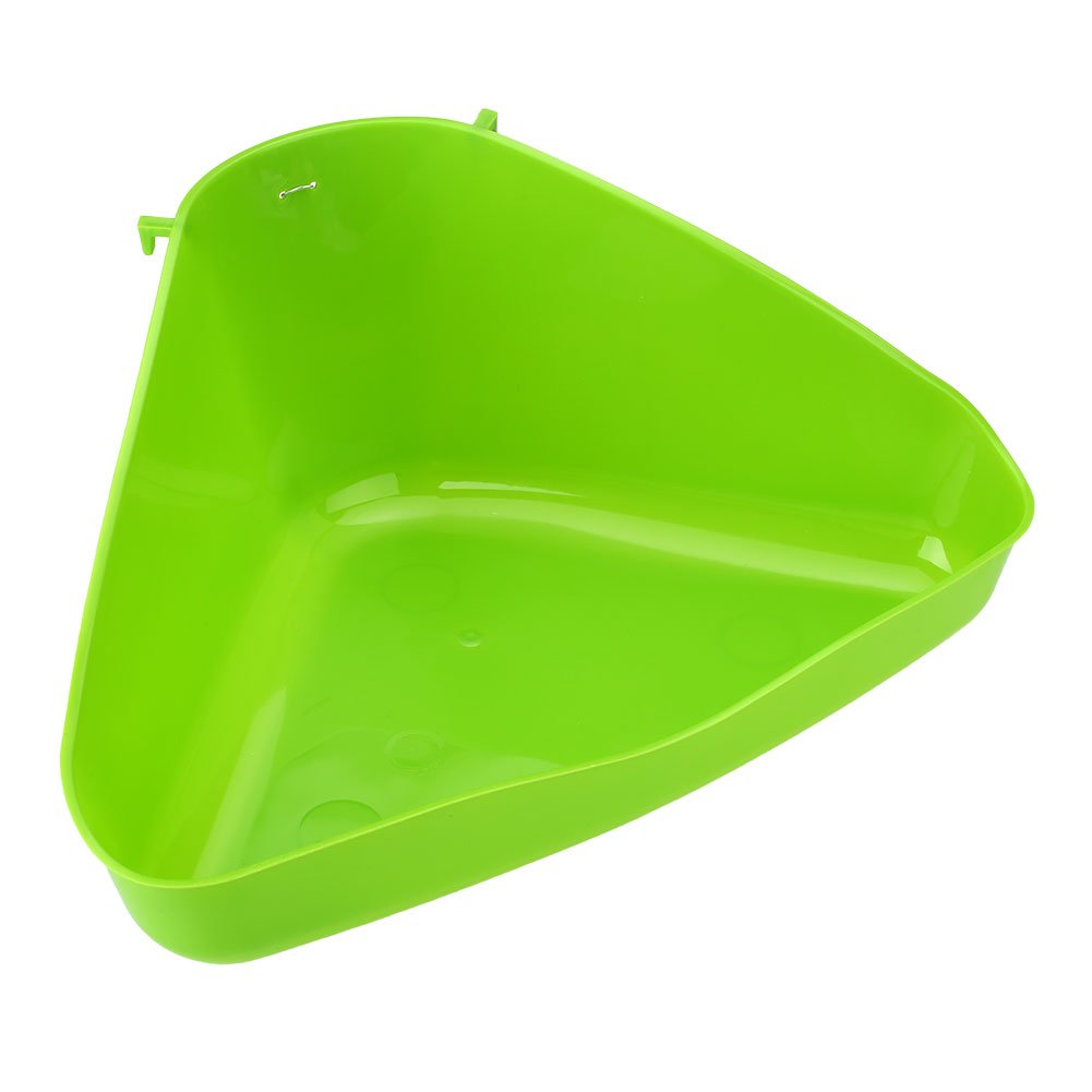 Kicode TOPmountain Pet Corner Toilet Litter Pee Tray Box for Cat Mouse Rat Rabbit Hamster Small Animal Plastic Random Color