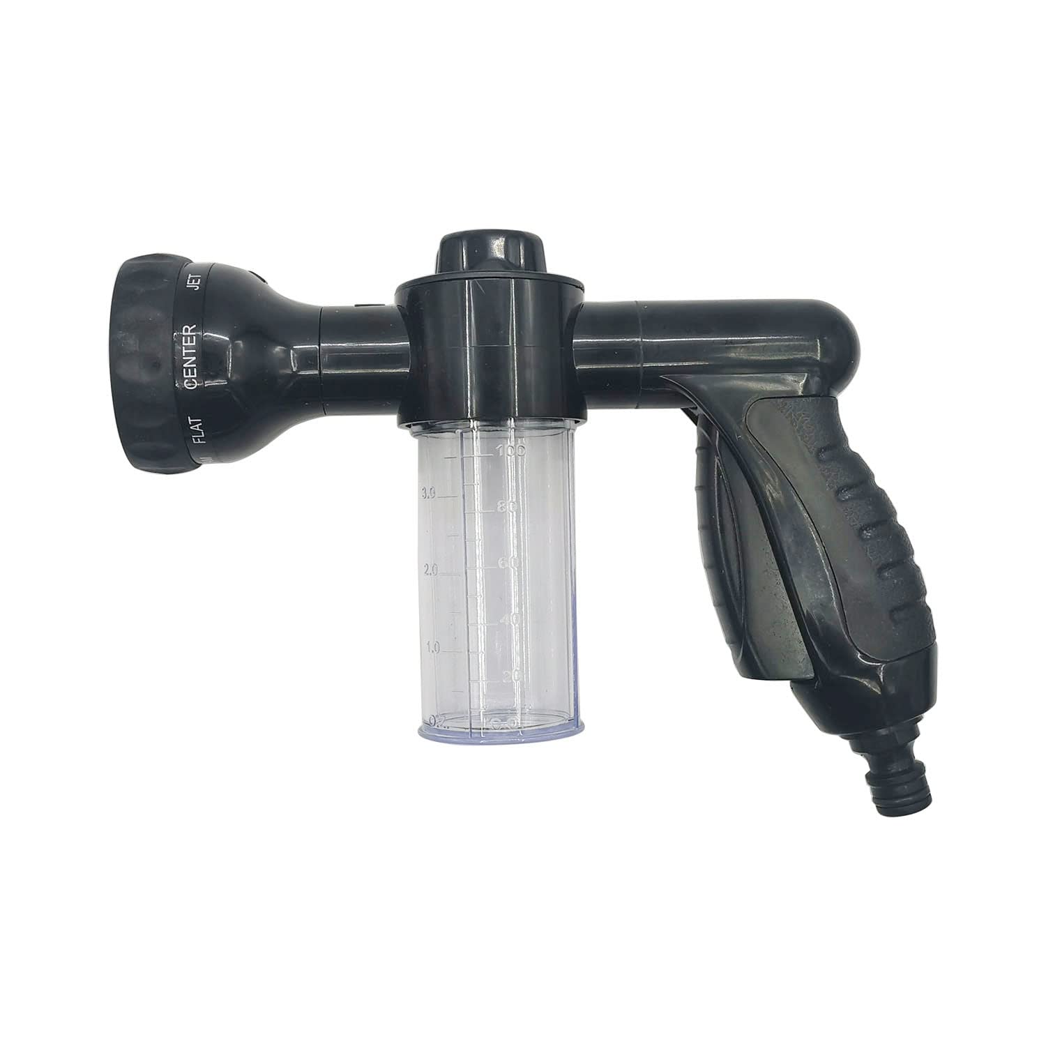 Lpfidi Black High Pressure 8 Pattern Adjustable Foam Sprayer With Soap Dispenser For Car Washing & Home Cleaning