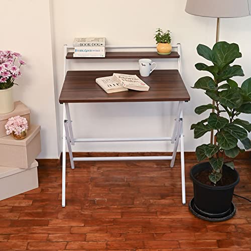 Faburaa Venus Foldable Computer Table for Home, Office Desk, Writing Desk 30x21 Inch (Color- Light Brown) (B09R9B18HL) Amazon Price History, Amazon Price Tracker