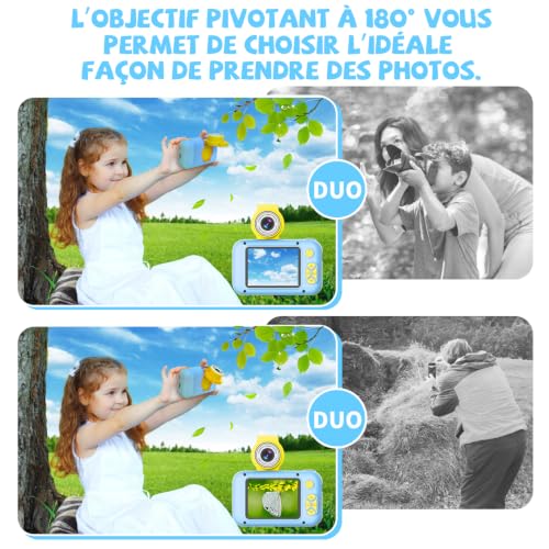 ARNSSIEN Appareil Photo Enfant 2,4 Pouce Appareil Photo Numérique Flip 180° – vue 4