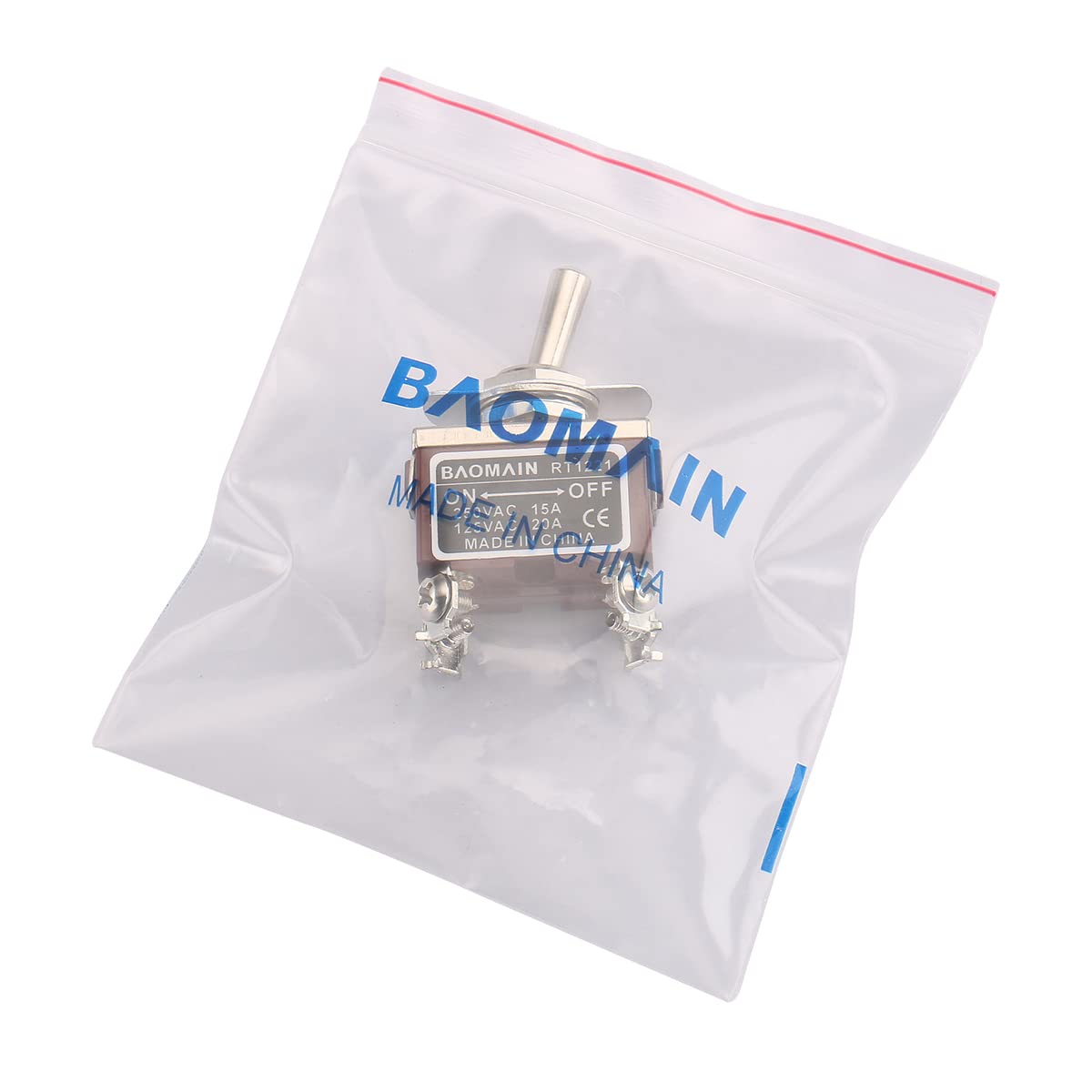 Amazon.co.jp: Baomain トグルスイッチ DPST ON/OFF 2ポジション