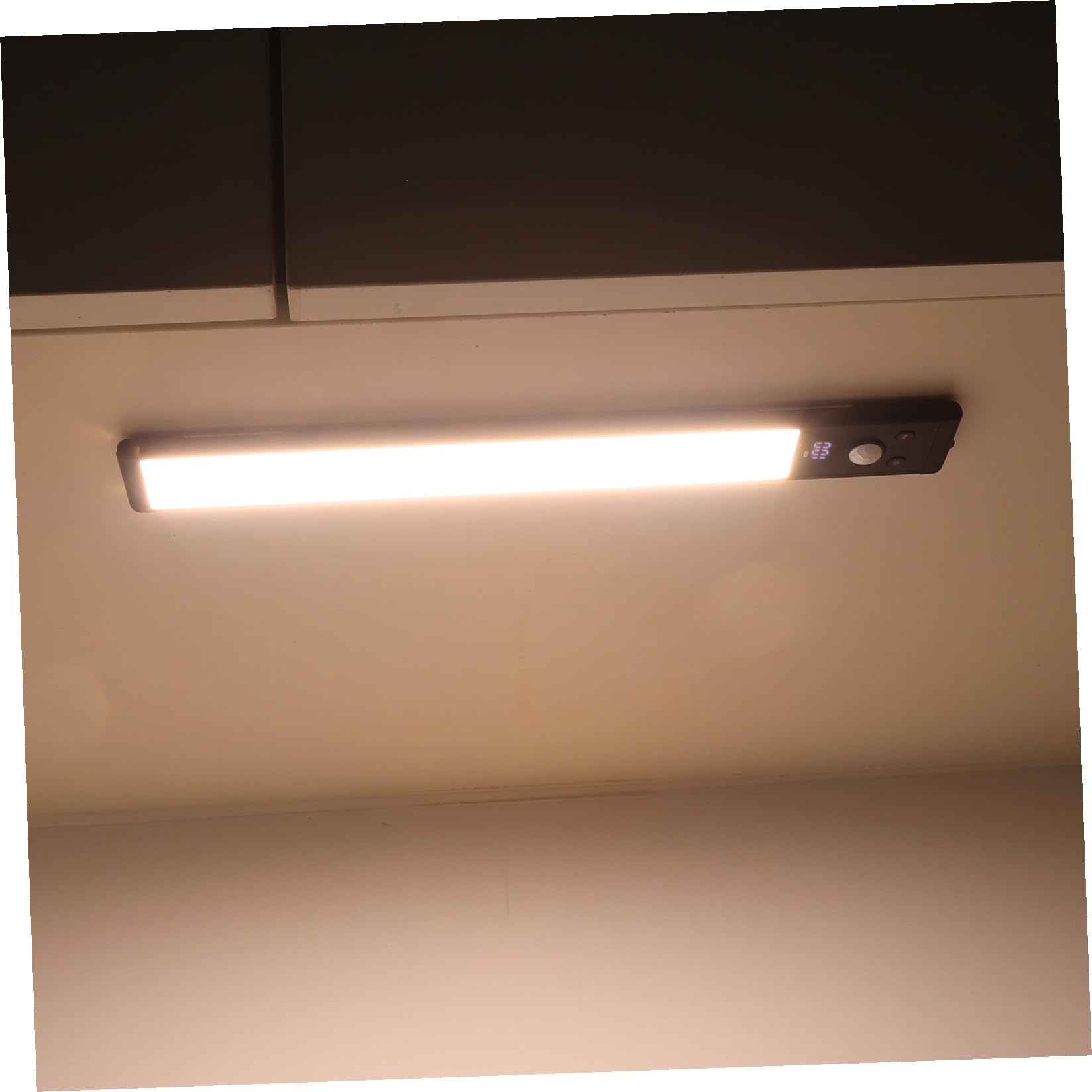 Yardenfun 4 Piezas Luces LED Bajo Armario con Sensor de Movimiento Automático Iluminación Nocturna para Cocina Recargables y Compactas Lámparas Inducción para Pasillo y Escaleras