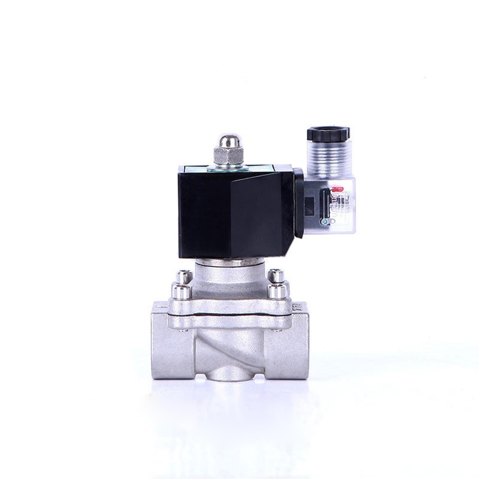Gnqukebwh Bsp-220Vac 3/8" Normally Closed Stainless Steel Solenoid Valve Ip65 Dn10 Pipe Control Switch Water Valves 12V 24V 110V 220V(Bsp-220Vac)