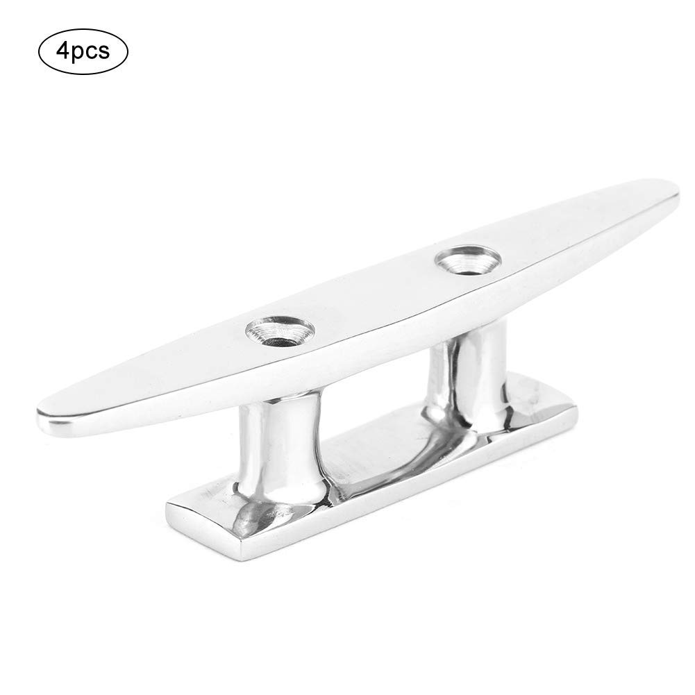 Bitta - Bitta Bitta Per Barca Adatto Per 4Pcs 100Mm/3.9In Boat Cleat,Stainless Steel Folding Cleat Boat Dock Deck Mooring Rope Cleat Accessory