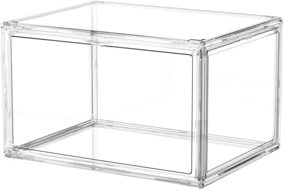 PATKAW Acrylic Box Book Storage Box Acrylic Stackable Book