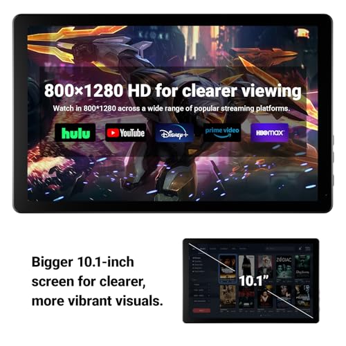 Android 15 Tablet 10 Zoll – 20GB RAM 64GB ROM bis 1TB TF, 800×1280 IPS, Dual Kamera 2MP+5MP, WiFi6+BT5.4, 5000mAh Akku, Typ-C, OMS, Schwarz – Bild 5