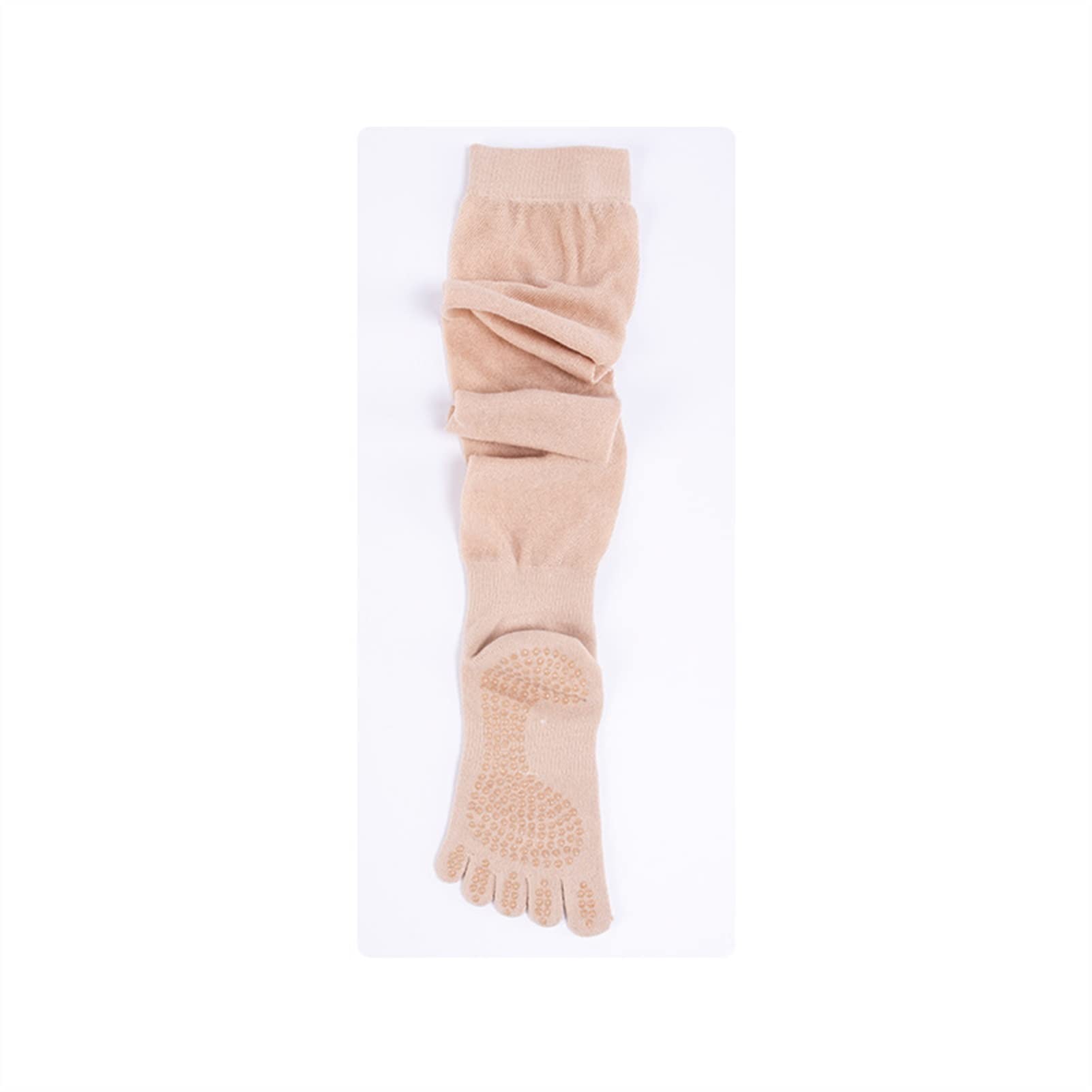 Calze da Donna Calzini da Yoga da Donna a Cinque Toe Estate Cotone Sottile Sottile Calze Sportive ad Alto Sport Fitness Pilates Antiscivolo DOT Split Toe Calze 3 Paia Calzini da Donna(A)