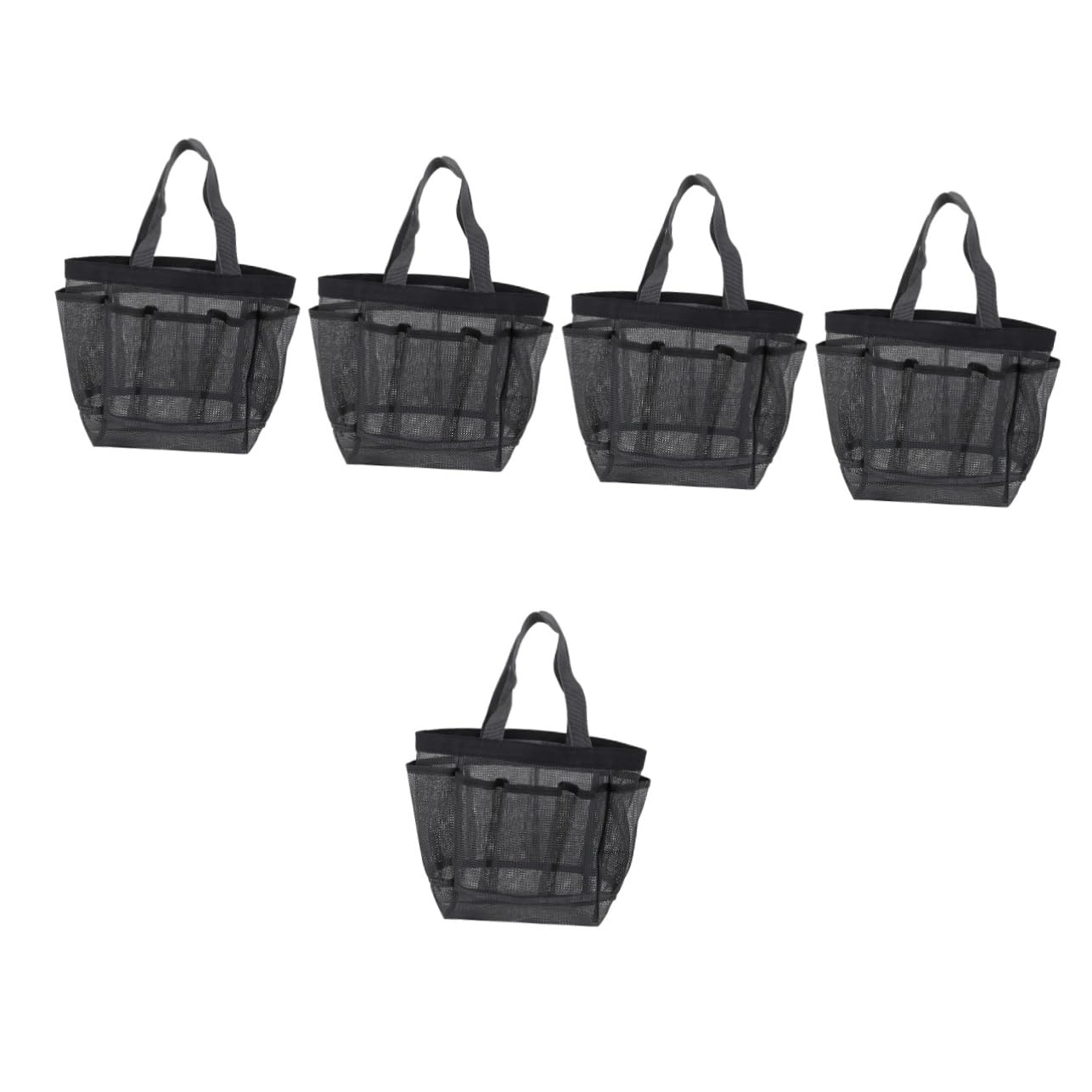 Healvian 5 Piezas Bolsa de Viaje con Diseño de Malla Neceser Portátil Multifunción para Cosméticos y Artículos de Tocador Práctica Bolsa de Aseo para Exteriores y