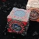 DND Spinner-Würfelset, 7-in-1 Metall-Würfel mit 3D-Relief, Dungeons and Dragons, polyedrische Rollenspiel-Würfel, Fantasy D&D Tabletop-RPG-Zubehör (Schwarz-Blau)
