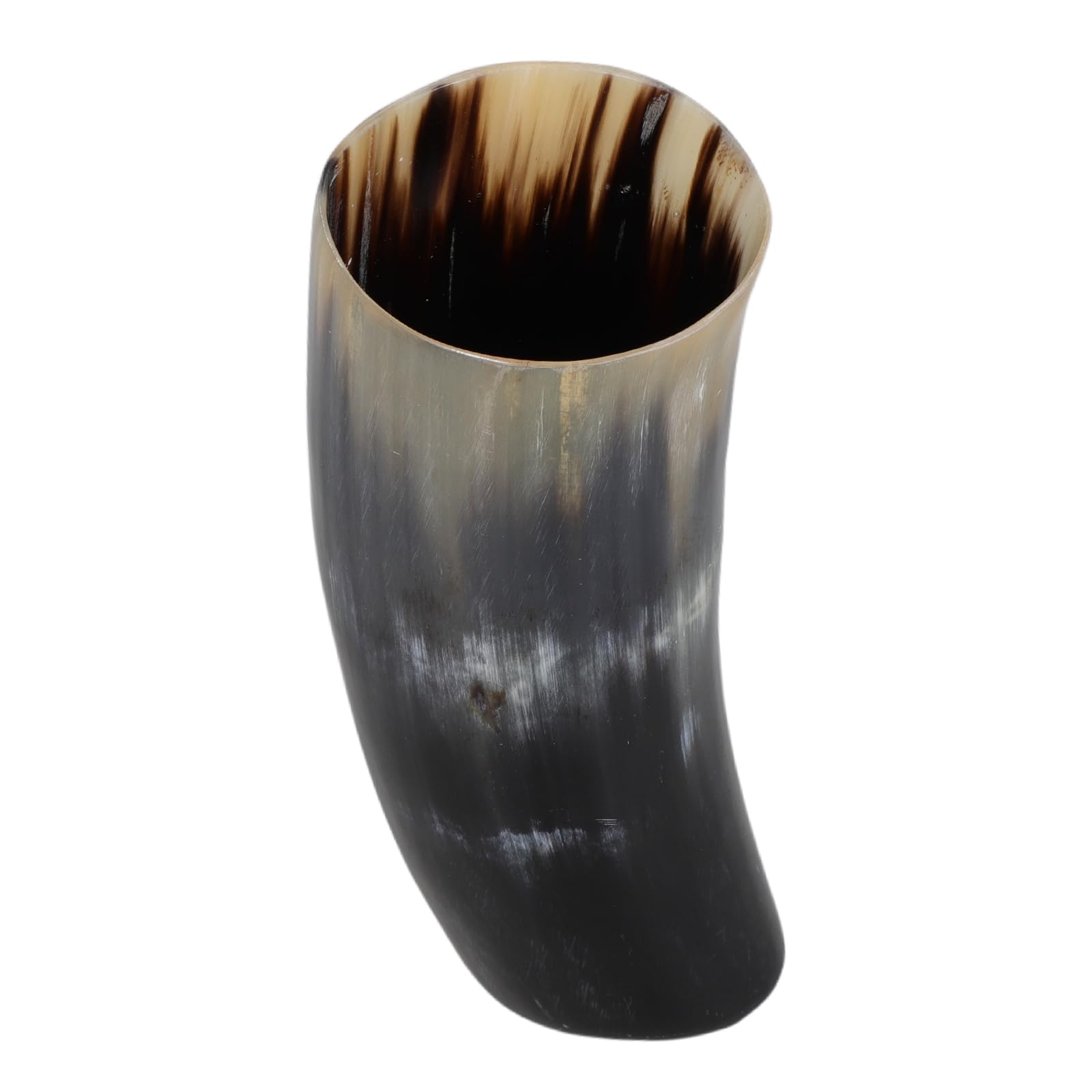 MAGICLULU Grande Boccale in Corno Vichingo per Birra Finitura Alimentare, Capacità Ampia e Design Medievale Rustico per Feste e Degustazioni di Vino