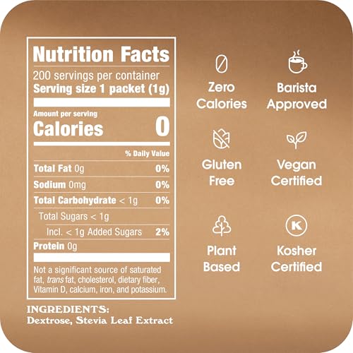 Image of Stevia In The Raw, Stevia Sweetener Packets, 200 Ct