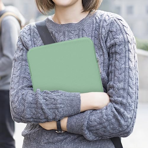 Image of MoKo 7-8 Inch Tablet Sleeve Bag, Polyester Pouch Cover Case Fits iPad mini (A17 Pro) 8.3 inch 2024, iPad mini 6 /5 /4 /3 /2 /1, Samsung Galaxy Tab S2 8.0, Tab A 8.0, ZenPad Z8s 7.9, Dark Green