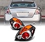 AKKON - Fits 2007-2012 Altima 4-Door Sedan Chrome Tail Brake Lights Driver + Passenger Side Replacement Pair