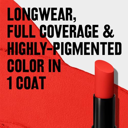 Image of REVLON ColorStay Suede INK Lipstick, Waterproof, Longwear, Transfer proof, Antioxidant-rich Vitamin E, With Vegan Formula made without parabens, Feed The Flame - 007