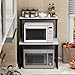 Microwave oven rack Kreatywność wielofunkcyjna półka na biurko kuchnia stojak dom kuchnia półka kreatywna piekarnik elektryczny półka 60 x 38 x 75 cm (kolor: F, rozmiar: 60 * 38 * 75 cm)