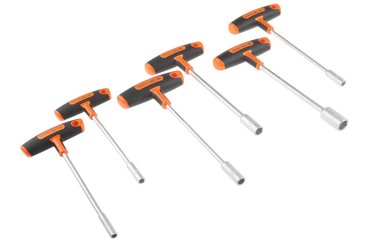 Bahco Nut Driver Nut Driver Set, 5 mm, 6 mm, 7 mm, 8 mm, 10 mm, 13 mm Tip, 13 mm Overall