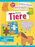  Schnipsel-Künstler Bastelbuch Meine Tiere: Alle Ausschneidevolagen im Buch. Ab 5 Jahren