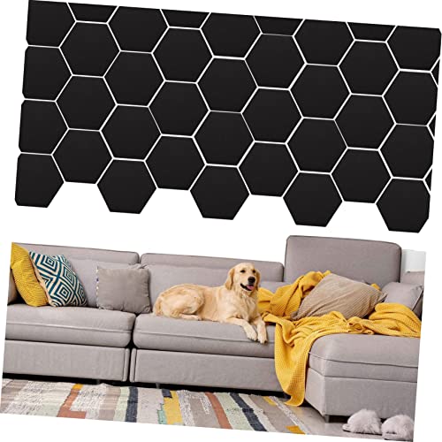 Panel acústico hexagonal 3 piezas para estudio en casa Negro miniatura 6