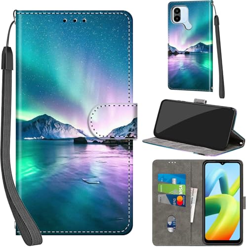 SEAHAI Cover Portafoglio Per Xiaomi Redmi A1+/A2+ Plus: Pelle PU E Supporto Magnetico