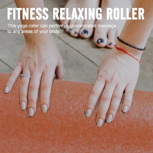 NOLITOY Rodillo de Masaje para Músculos Yoga Columna Foam Roller Material EPP 30x15cm Naranja Masajeador Fitness para Liberación Muscular y Alivio de Espalda miniatura 3