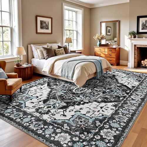 Tapete vintage Keeko 6'x9' suave y antideslizante miniatura 4