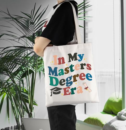 Image of ENSIANTH In My Masters Degree Era Handbag Masters Degree Gift Masters Grad Tote Bag Graduate Student Gift Postgraduate Gift