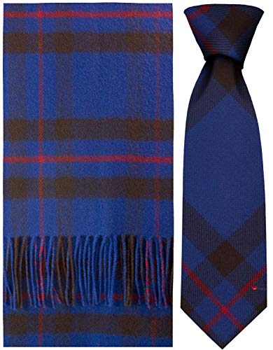 Bufanda y corbata Elliot Modern Tartan para bodas y eventos de invierno