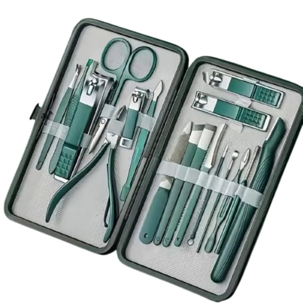 JAEKBHJENAManicure Kit, pedicure tools for feet, Nail Clipper, Manicure Pedicure kit for women and Men, 18 Pieces,Perfect Gifts for Women and Men-picture-52