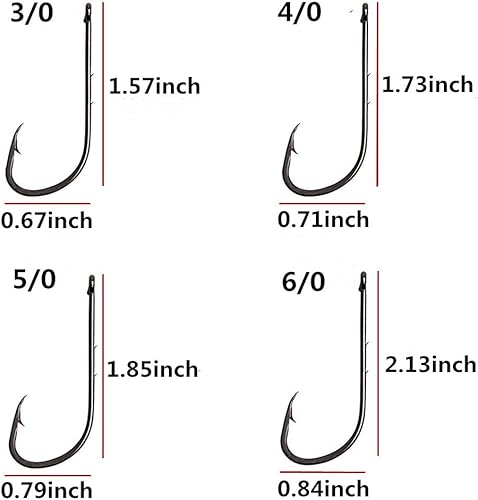 Miniatura 3 de Anzuelos de pesca de cebo 100 unidspaquete de ganchos de soporte de cebo de pico con vástago de púas