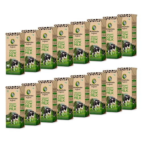 Image of Akshayakalpa Organic Cow Milk (UHT) Pack of 16 (200ml)